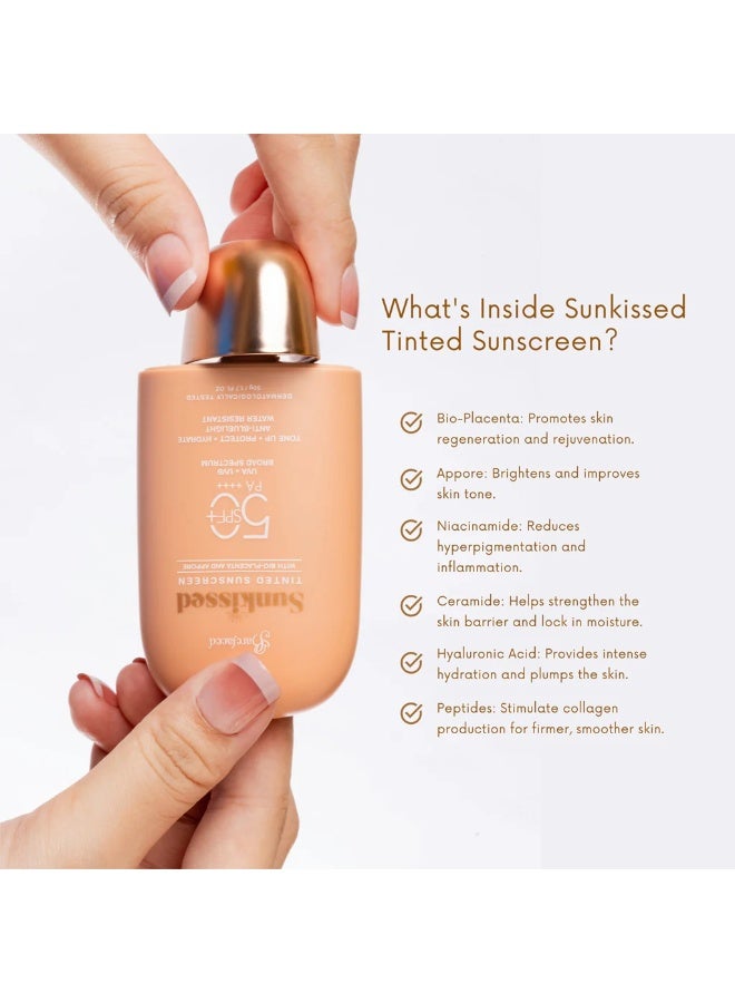 Barefaced Sunkissed Tinted Sunscreen SPF 50 PA ++++ 50g - Image 5